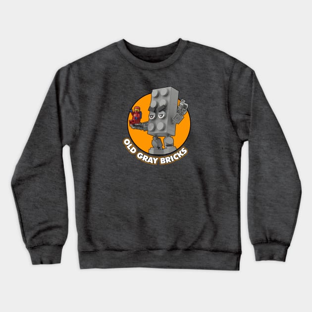 Old Gray Bricks Crewneck Sweatshirt by Fleebnork